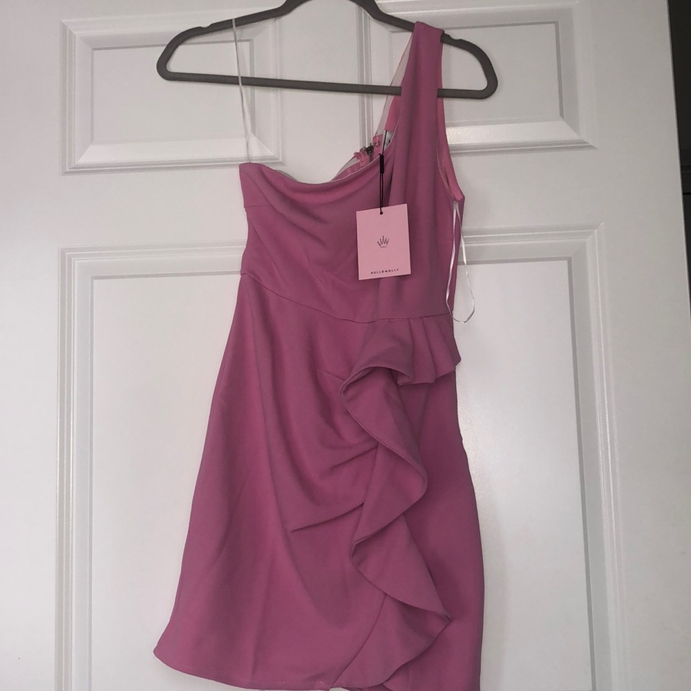 Hello Molly bodycon dress with ruffled details